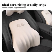 Car Support Cushion Skin-Friendly Ergonomic Support Pillow Ergonomic Backrest Pillow Flannel-Like