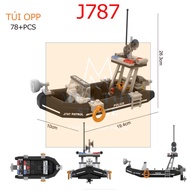 Swat army assembly toy, military assembly model - Patrol ship J787 No.638