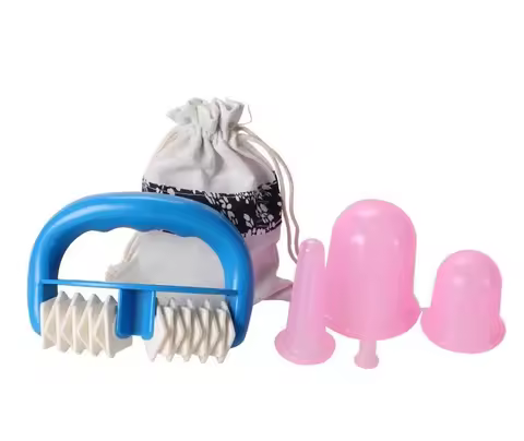 5pcs Silicone Anti Cellulite Cup Vacuum Cupping Ventosa Massage Cups Body Pain Relief Massage Roller