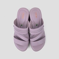 TREND รองเท้าหนัง PU/รองเท้าส้นเตารีด ส้น 6 CM. รุ่น LATINA สี PURPLE | รองเท้าลำลอง ผู้หญิง