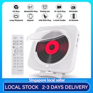 Wall Mounted CD Player Surround Sound FM Radio Bluetooth USB MP3 Disk Portable Music Player Remote Control Stereo Speake