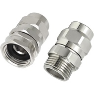 G-Sunny Solid Brass 5/8-Inch Garden Hose Repair Kit, Heavy-Duty Male and Female Replacement Ends Cou