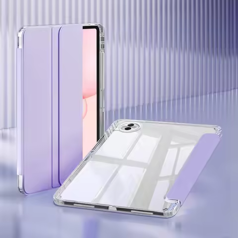 For Honor Pad 10 Tablet Case Trifold Acrylic Clear Hard Back Stand Tablet Coque For Honor Pad 10 12.