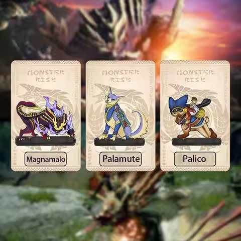 Monster Hunter Rise NFC Printing Card NTAG215 Card for Games Palamute Palico Resent Tiger Dragon Ail