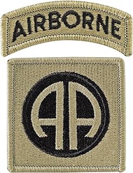 82nd Airborne Division with Tab OCP Hook & Loop Patch