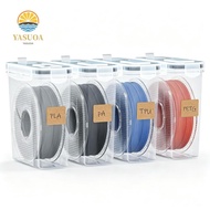 LARGLO 4Pcs 3D Printing Filament Storage Box, Dustproof Transparent 3D Printing Filament Container, 