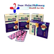 Biotin 5000mcg Pills Support Biotin and Vitamin B5 Supplement to Help Reduce Breakage - Box of 50 pi