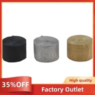 Crepe Paper Streamers12 Pcs Gold Streamers, Silver and Black Streamers Party Decorations for Birthda