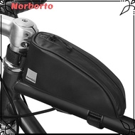 NORBORTO Bike Top Tube Bag, Reflective Waterproof Bike Frame Bag, Portable 600D Polyester 0.3L 0.6L 