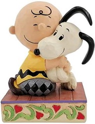Jim Shore Peanuts Charlie Brown Hugging Snoopy Figurine 4.5" H