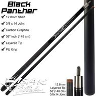 Ready Ready Ready Black Panther Carbon Graphite Pool Cue | 12.8 Mm Billiard