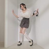 IN SHOP Girls Back Basket Empty Laced-Up Top-Total 2 Colors [KT223117】