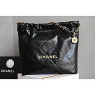 Chanel 22Bag 22Bag 23B Gold Buckle Silver Buckle Super Large Capacity Leather Wearing Chain Diamond 