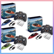 RC Boat for Kids 2.4GHz 8 km/h High Speed RC Boat Electric Racing Boat Waterproof USB Rechargeable SHOPCYC9588