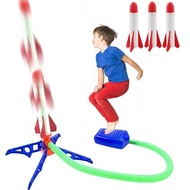 Kid Air Rocket Foot Pump Launcher Outdoor Air Pressed Stomp Soaring Rocket Toys Child Play Set Jump 