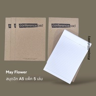May Flower Tear-Off Notebook With A5 Lines 60 Grams 20 Sheets (Pack Of 5 Books) RA5CP