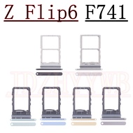 For Samsung Galaxy Z Flip6 F741B F741U F741N F741W Sim Card Reader Holder Dual Single Chip Tray Hold