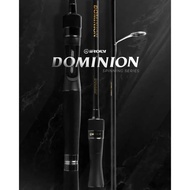 IROLY DOMINION SPINNING SERIES FISHING ROD MADE IN SOLID CARBON, 180CM LENGTH FUJIRing 17 - 20LBS