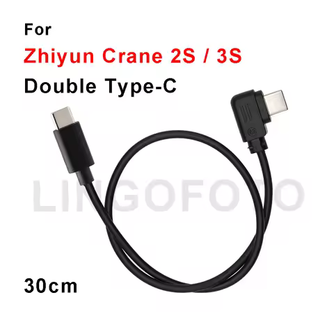 Type-C to Type-C for Zhiyun Crane 2S / 3S Stabilizer Camera Control Cable 30cm for Canon R5 R6 Nikon