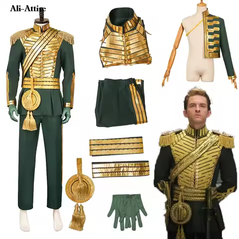 2025 Movie Wicked Cosplay Fiyero Clothes Top Pants Coat Party Disguise Men Roleplay Halloween Costum