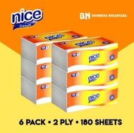 nice facial tissue 180 sheets 6 pack/ tissue nice facial 180 sheets