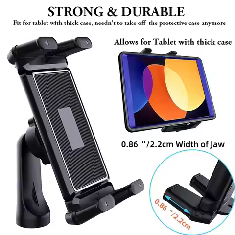 Tripod Monopod Universa Holder Mount,Stand Compatible with 7" - 15" Tablets IPad,4"-7"Folding Screen