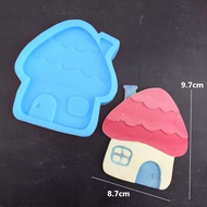 Silicone mold - Vegetables - Mushrooms - House 8.7cm - candy making - 3D jelly - kitchen utensils