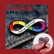 LGBT Gay Rainbow Infinity Pin Brooch Pride Badge Lapel Pin Alloy Enamel LGBTQ for Jacket Bag Hat Shi