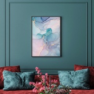 融融III - 北歐氣質抽象畫/療癒酒精畫/新年佈置/開店禮物/玄關畫