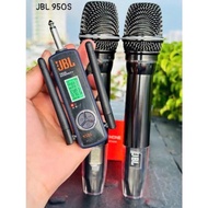 Bộ Micro karoka không dây JBL 950S hiển thị màn hình kèm đầu thu dành cho amply loa kéo Soundcard Mi
