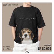 Oversized T-shirt Beagle | T-shirt Oversize Unisex Cotton Combed 30s | Oversize Clothes | Oversize T