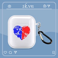 Airpod Tim 2 Color case protects the transparent shockproof headphone charging box for all Airpods 3