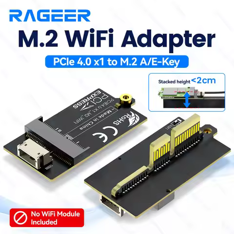RAGEER M.2 WiFi Adapter PCIe 4.0 x1 to M.2 A/E-Key 2230 Wireless Network Card Converter to WiFi 6/6E