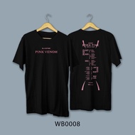 HITAM Blackpink Born Pink Black XS - 6XL Unisex distro T-Shirts For Men Women