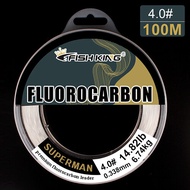 NGB 100M 100% Fluorocarbon Fishing Line 2.66-37.1LB 1.21-16.88kg Carbon Fiber Monofilament Leader Li