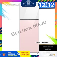 Samsung 476L Bespoke Design 2 Door Inverter Glass Refrigerator RT47CB66448CME (White + Clean Pink)