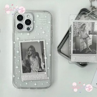 Case for IPhone 16 11 13 12 15 14 Pro Max 16 15 7 8 Plus XR X XS Max SE 2020 Transparent Glitter Pho