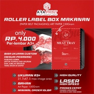 Roller label box makanan - Roller label packaging ap150 gram