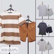 Terno | Oversized Stripe Shirt For Men l Taslan shorts | Pro Club Inspired