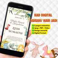 Kad Aqiqah Digital | Kad Aqiqah | Digital ecard