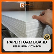Paper Foam Board 5mm 30 X 42cm Papan Promosi Ukuran A3