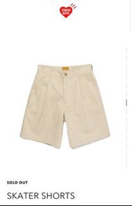 Human made/ skater short短褲/ size S/NEW
