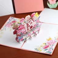 新品上架/十八岁礼贺卡18岁生日礼物高级感3D立体祝福卡片信封手写卡片18th Birthday Greeting Card, 18th Birthday Gift, Premium.