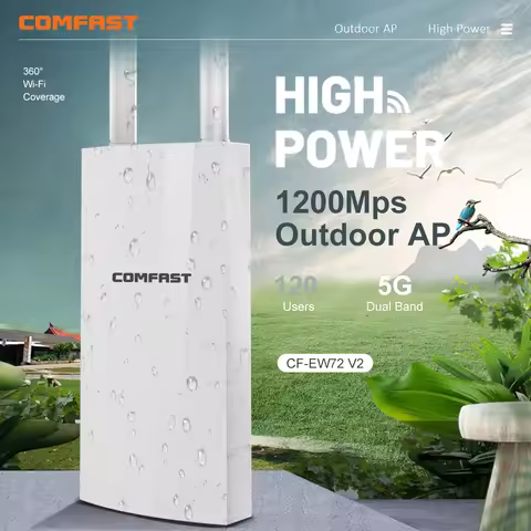 COMFAST 48V POE High Power Outdoor AP Repeater 1200Mbps Dual Band Access Point Wifi 360 Degree Omnid