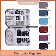 Waterproof Electronics Organizer Bag - Universal Travel Carrying Pouch | Cable Storage for Chargers, Earphones, USBs, SD Cards