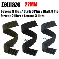 For Zeblaze Btalk 3 Pro plus /Stratos 2 3 Ultra / Beyond 3 plus Strap Smart watch Nylon Loop Soft Ba