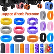 4/8PCS luggage wheel replacement rubber Trunk Wheels Protection Cover Silent Luggage Wheel Rubber Sleeve Travel Box -55
