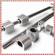 (VAEF) 10 Pieces / Set of Optical Axis Linear Axis OD12mm 400mm + SCS12UU Linear Bearing Seat + SK12