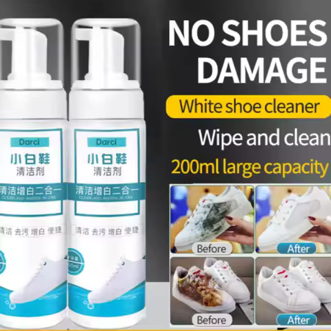White Shoes Cleaning Agent Clean Shoe Stain Whitening Cleansing Polish Foam Deoxidizer Gel for Sneak