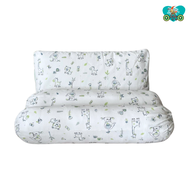 OAAObaby Elegant Cotton Nursery Pillow & Bolster Set Soft  Skin-Friendly for Boys & Girls